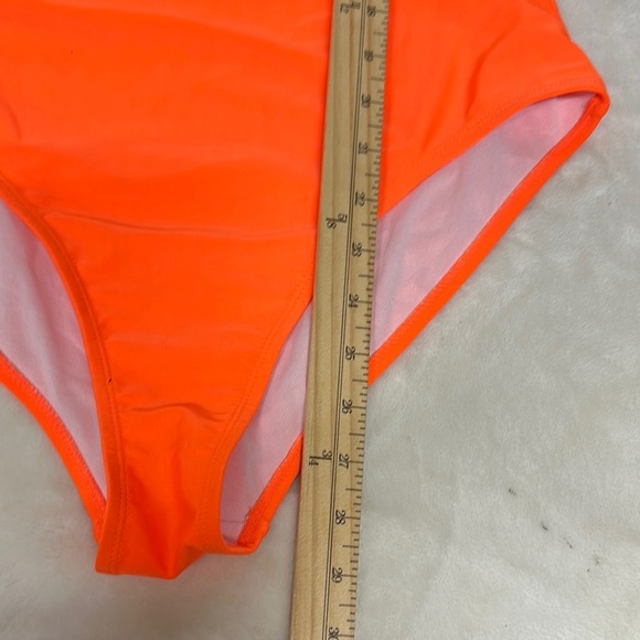 Vibrant Orange One Piece Swimsuit - Picture 3 of 9
